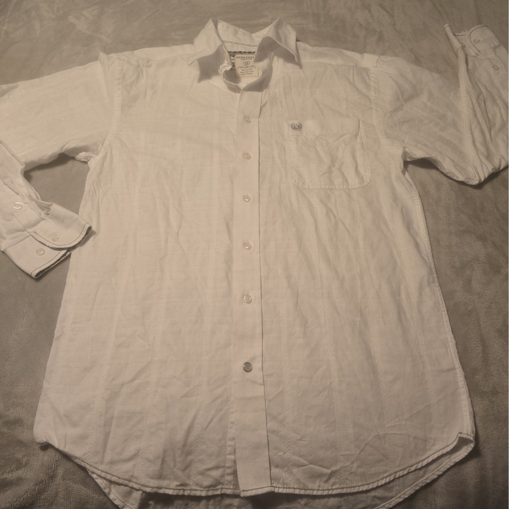 Panhandle Slim Mens Long Sleeve Western ButtonUp Dress Shirt Mens S Rodeo Cowboy